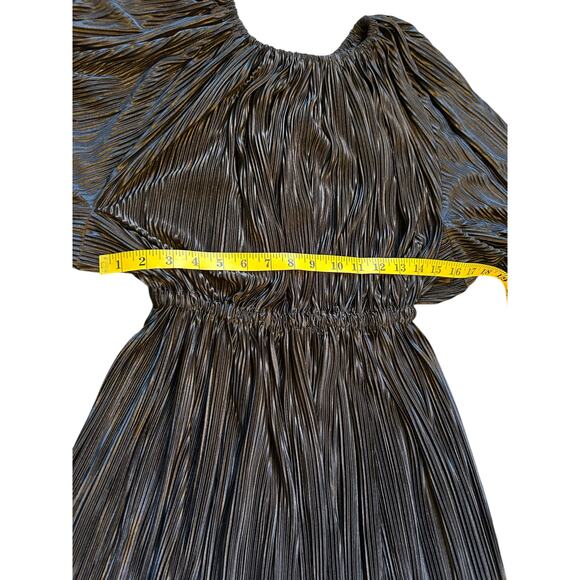 Black Pleated Atlein Collective Dress - Size S - Picture 6 of 11